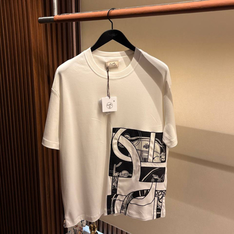 İthal Hermes T-shirt (Beyaz)