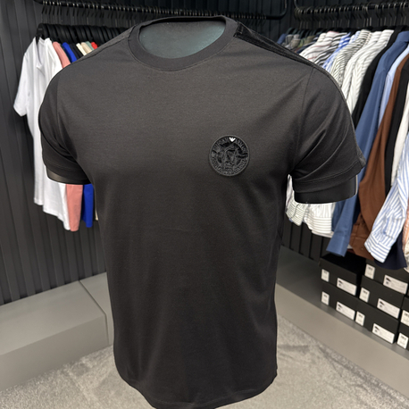 Emporıo Armani omuz detaylı T-shirt (26508-Siyah)