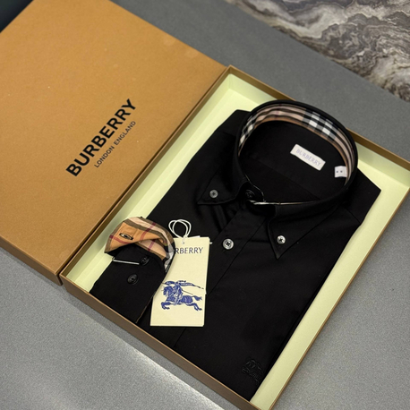 OUTLET ÜRÜNÜ Burberry İthal Gömlek (4041-Siyah)