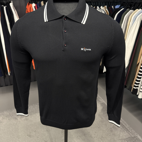İthal KİTON Triko Polo Yaka (7202-Siyah)