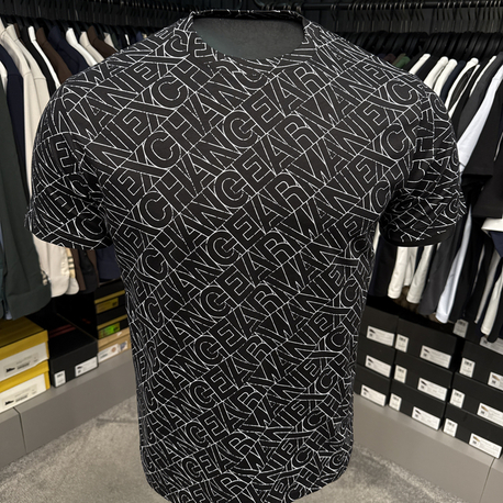 Armanı exchange dijital baskı T-shirt (26609-siyah)