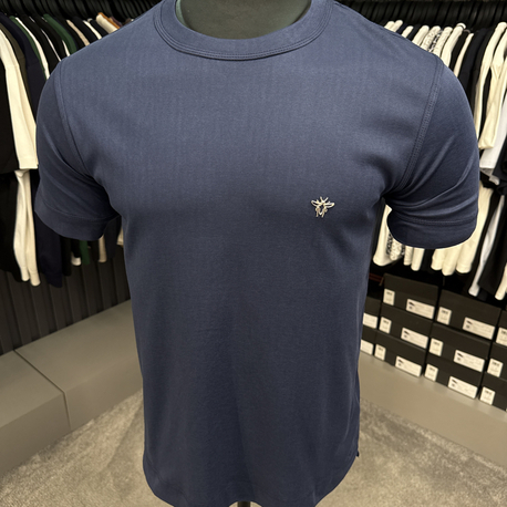 İthal Dior Merserize Kumaş T-shirt (Lacivert) 5850