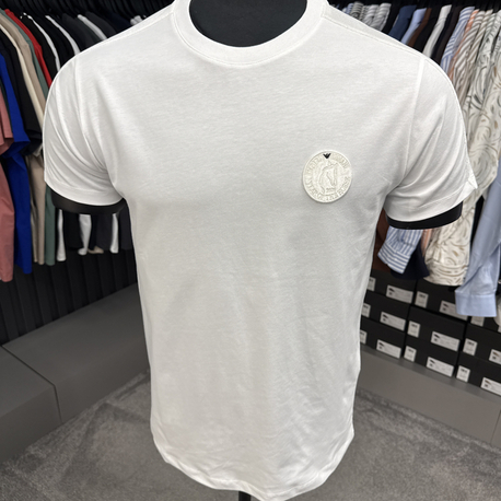 Emporıo Armani omuz detaylı T-shirt (26508-Beyaz)