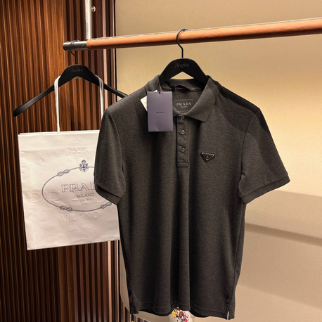Prada Yeni Logo Polo Yaka (3322-Antrasit)