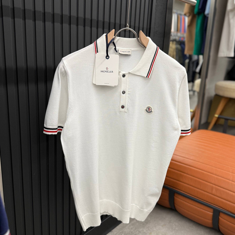 İthal MONCLER Triko Polo Yaka (5534-BEYAZ)