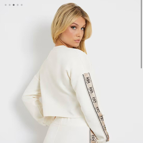 KADIN Crop Sweat (Beyaz)