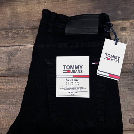 Tommy Kot Pantolon (1389-Su Yıkama-Siyah )