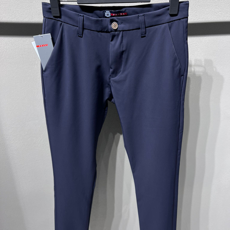 Prada Kışlık Kırışmayan Kumaş Jogger Pantolon (1299-Lacivert)