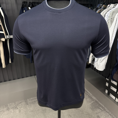İthal Loro Piano T-shirt Kırışmayan Kumaş (0116-lacivert)
