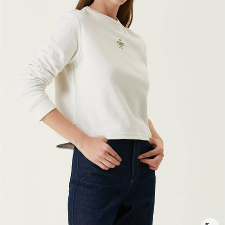 KADIN FENDİ Sweat (Beyaz)-5199-