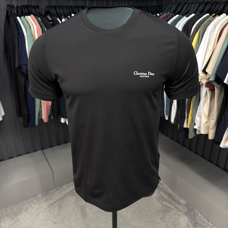 İthal Christian Dior T-shirt Kırışmayan Kumaş (15056-Siyah)