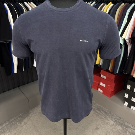 İthal Kiton T-shirt  Kırışmayan Kumaş (2286-Lacivert)
