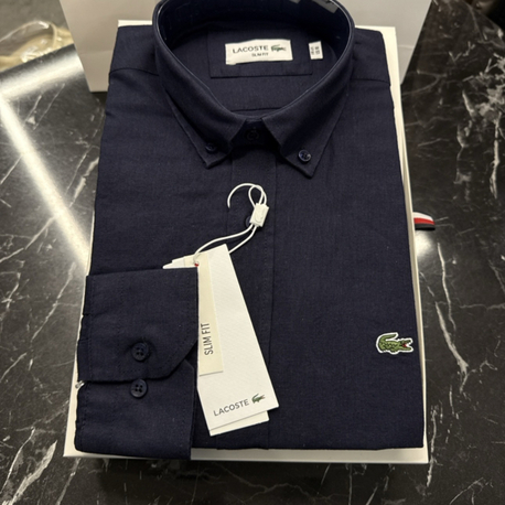 Regular fit Ham Keten Gömlek (-1802-Lacivert)