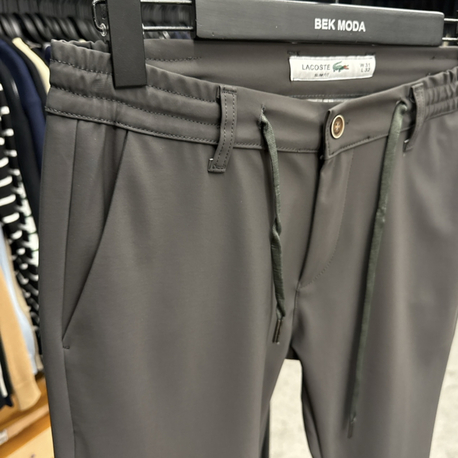 OUTLET ÜRÜNÜ Premium  Kışlık Kırışmayan Kumaş Jogger Pantolon (Haki)