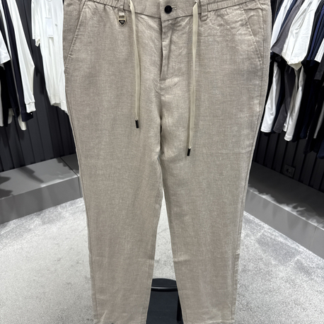 İthal Tom Ford Ham Keten Pantolon (0117-Taş)