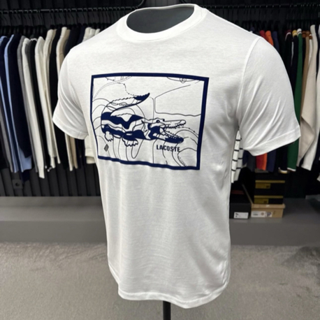 Süet Baskılı T-shirt (26108-Beyaz)