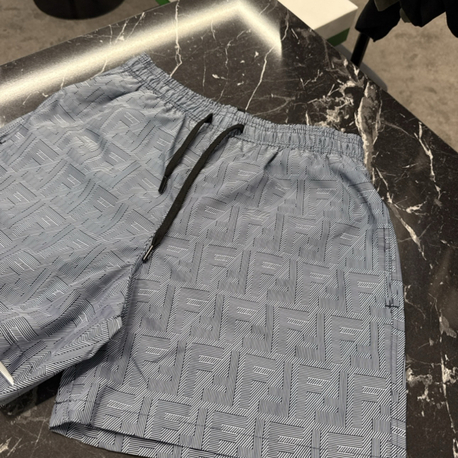 Fendi (F) Desenli Deniz Şortu