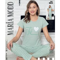 MARİA MOD Kısa kollu pijama takımı 