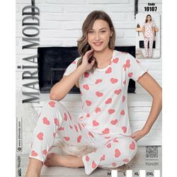 MARİA MOD KISA KOLLU PİJAMA TAKIMI 