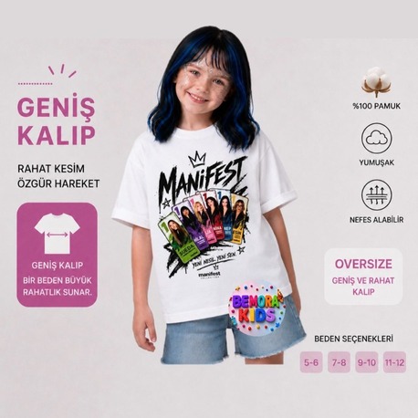 manifest baskılı tişört