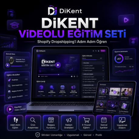 Dikent 1 Yıllık Videolu Eğitim Seti