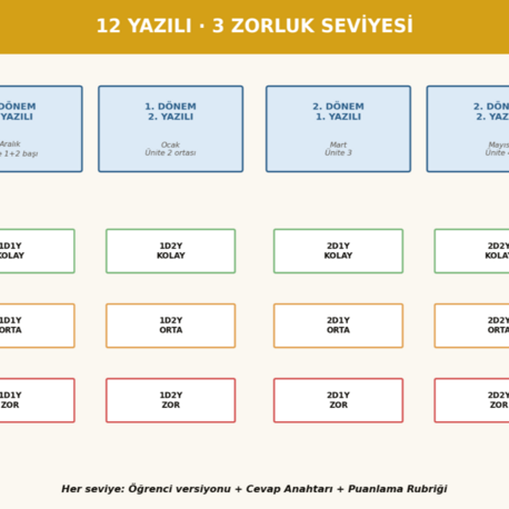 BFY Sınav Paketi — 9. Sınıf Fizik · 12 Yazılı + Cevap Anahtarları · Maarif Standardı