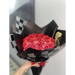 Kırmızı Solmayan gül buketi