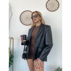deri blazer ceket