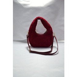 Puffy Bordo Teddy Çanta 5006