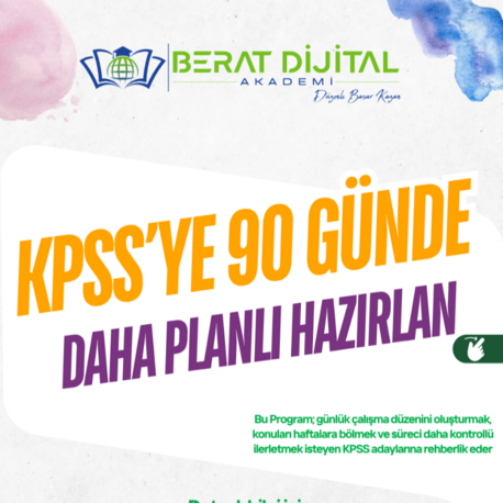 KPSS 90 Günlük Program + Excel Takip Sistemi