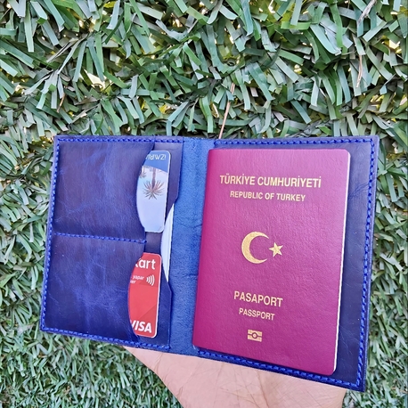 Deri Pasaport Kılıfı
