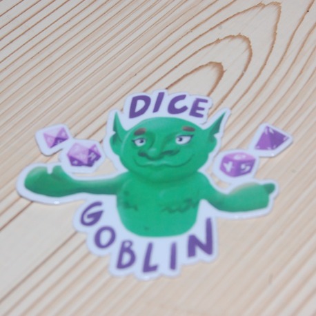 Su Geçirmez Dice Goblin Sticker