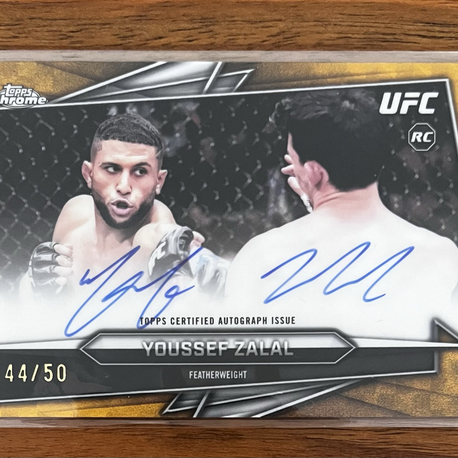 Youssef Zalal /50 imzalı Topps UFC kart