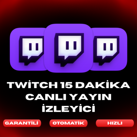 Twitch Canlı Yayın İzleyici | Garantili Tam Otomatik 