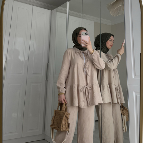 Müslin takım camel