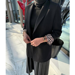 Leopar Detaylı Blazer