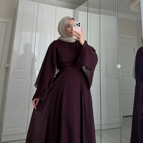 Marya elbise bordo