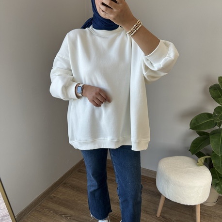 Lara sweat beyaz