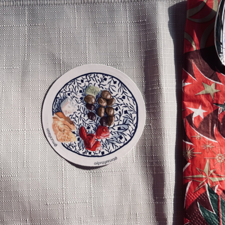 Orta Boy Tekli Sticker - Türk Kahvaltısı