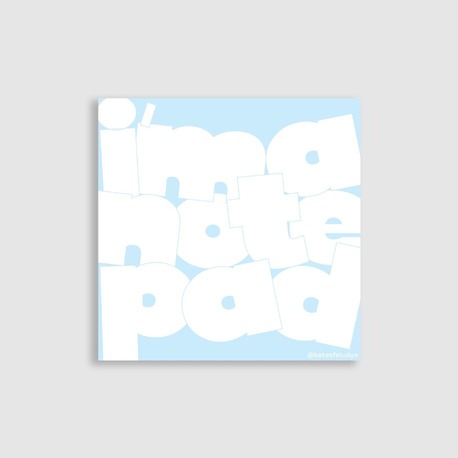 Tipografik Notepad  (Not Kağıdı) - "This is what it is!" Serisi