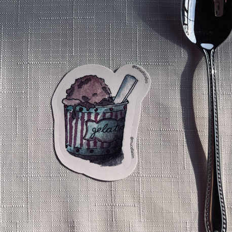 Orta Boy Tekli Sticker - Dondurma