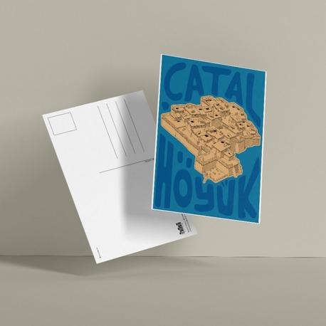 Çatalhöyük Kartpostal -  "Konya" Serisi - Konya Kartpostal