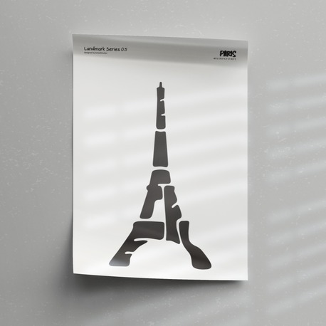 Eyfel Kulesi Poster – Paris, Fransa Duvar Dekoru, Mimari İllüstrasyon, Şehir Posteri