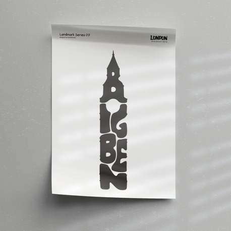 Big Ben Poster – Londra, İngiltere Duvar Dekoru, Mimari İllüstrasyon, Şehir Posteri