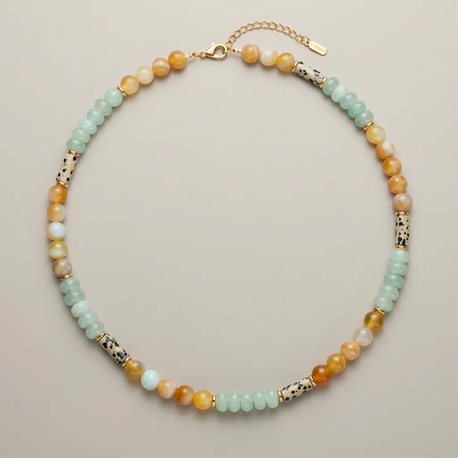 No. 101 / The Serendipity Core - Aventurin, Sarı Akik & Jasper Şifa Kolyesi