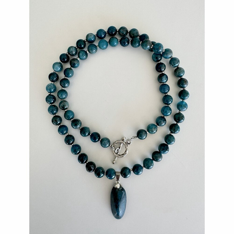 No. 104 / The Oceanic Muse - Mavi Apatit Doğal Taş Kolye