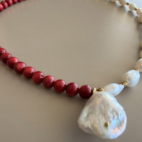 No. 111 / The Divine Alignment / İnci & Mercan Kolye