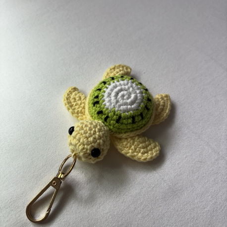 Meyveli Kaplumbağa Amigurumi Anahtarlık / Çanta Charmı