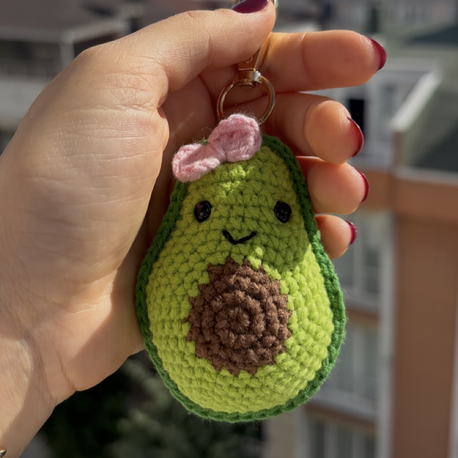 Avokado Çanta Charmı & Anahtarlık 