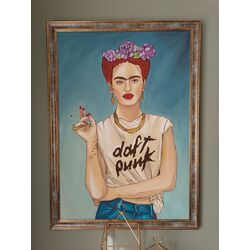 Frida Kahlo Yağlı Boya Tuval